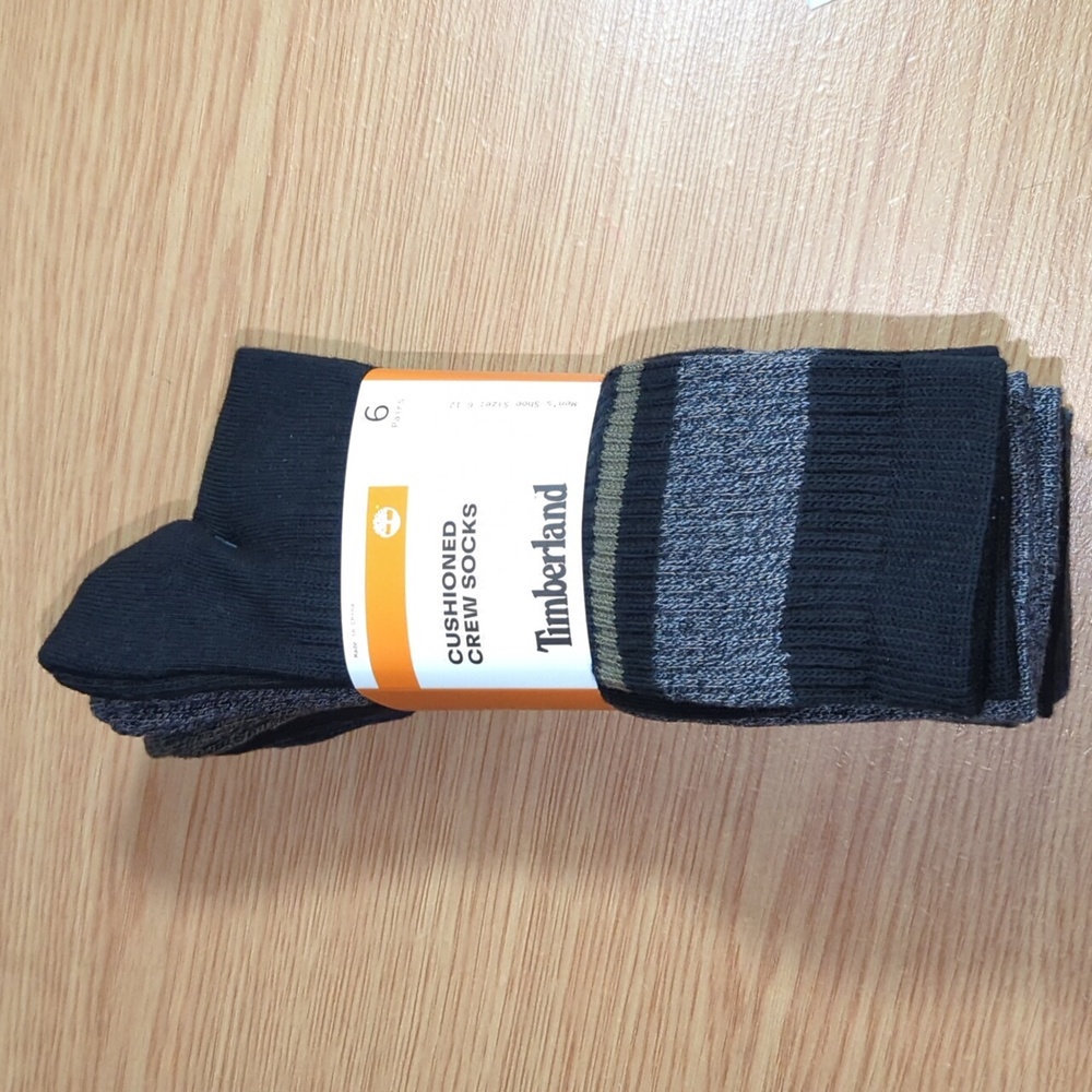 Timberland Men's Everyday Crew Sock, 6-pair